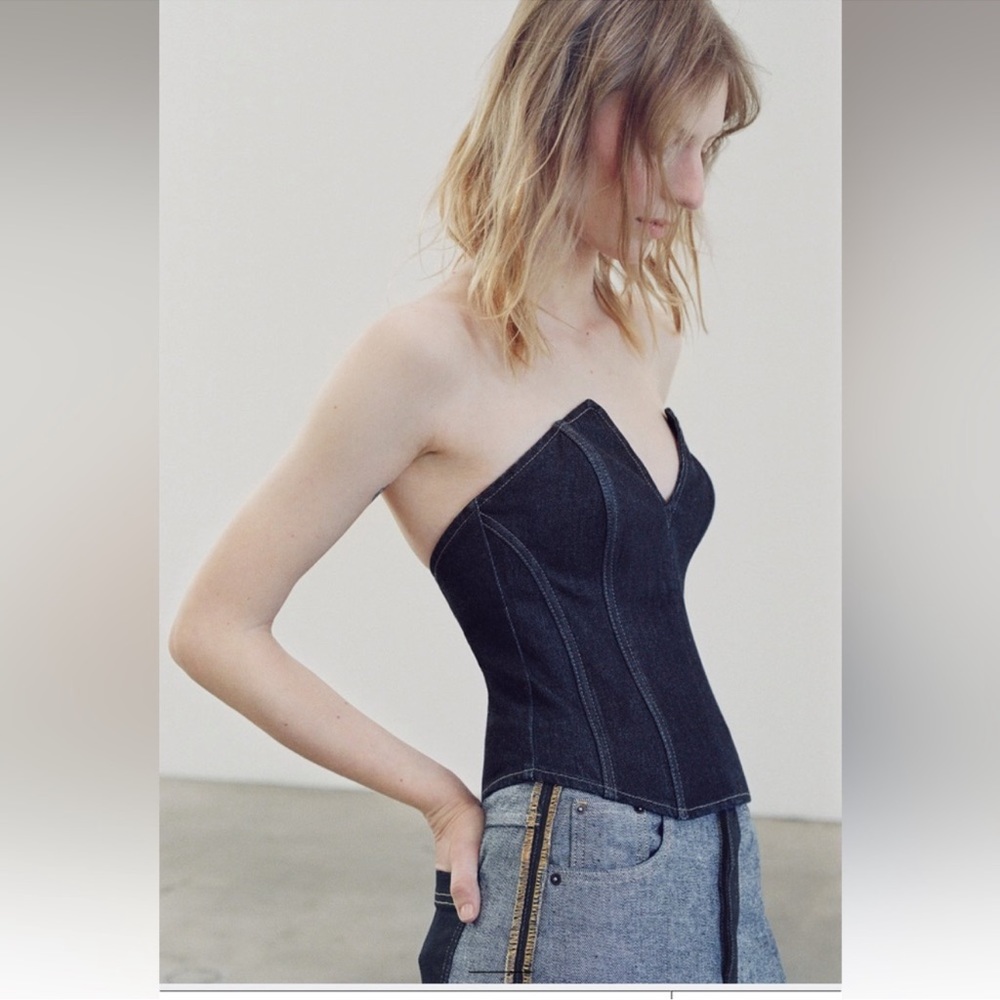 ZW SPLIT DENIM CORSET